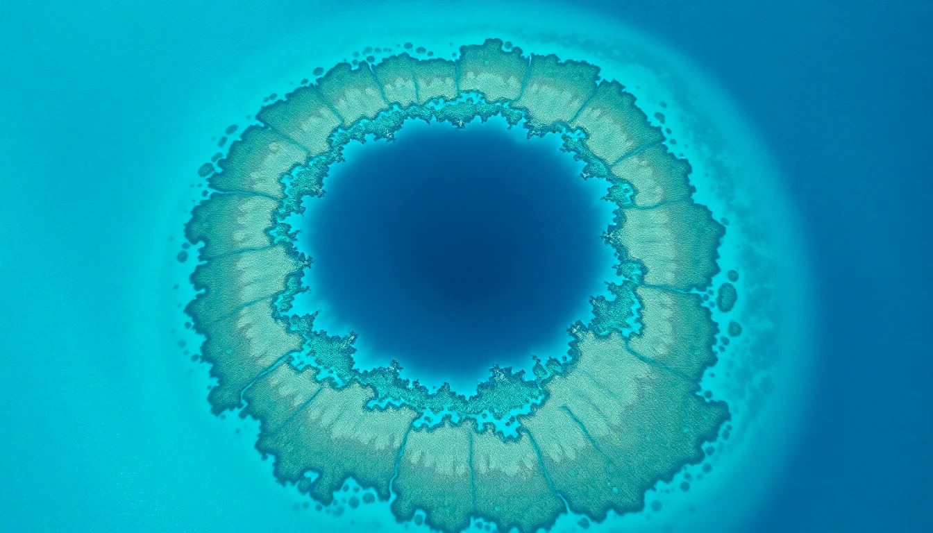 The Great Blue Hole in Belize